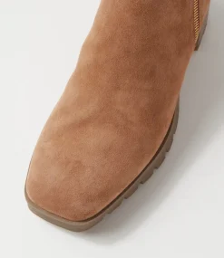 Dinis Light Choc Suede Ankle Boots