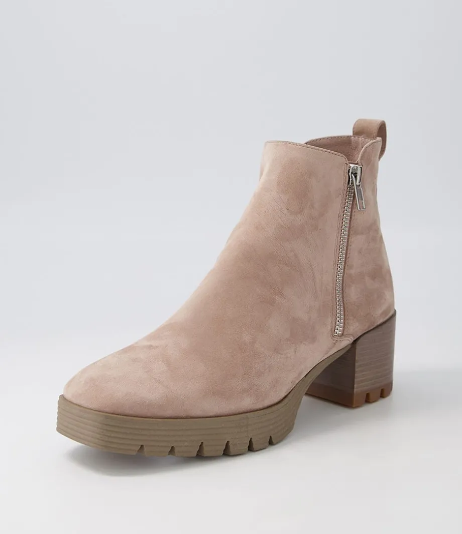 Dinis Mushroom Suede Ankle Boots