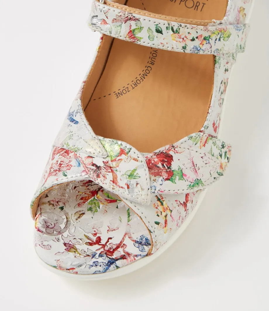 Disco W Wild Flower Leather Sandals