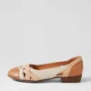 Doddo Dark Tan Camel Multi Ballet Flats