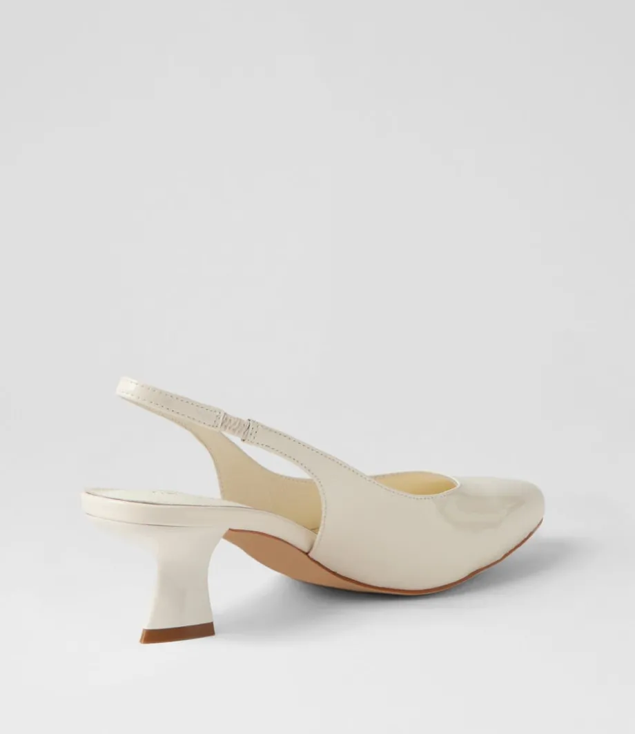 Domina Ivory Patent Leather Heels