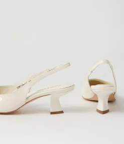 Domina Ivory Patent Leather Heels