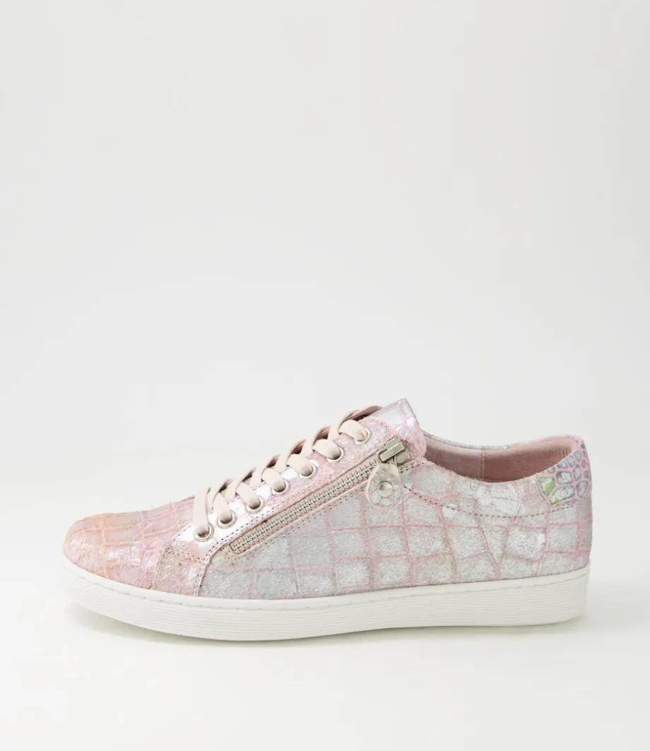 Donat Light Pink Iridescent Pony Sneakers