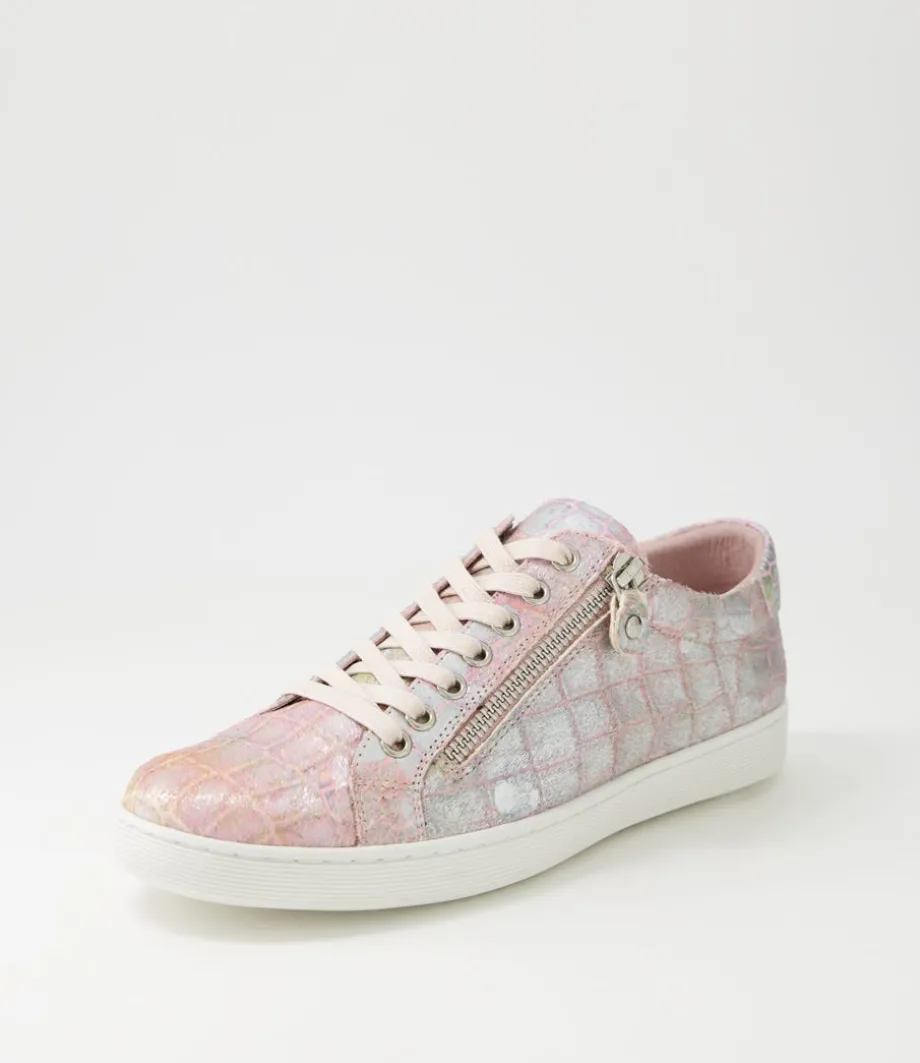 Donat Light Pink Iridescent Pony Sneakers
