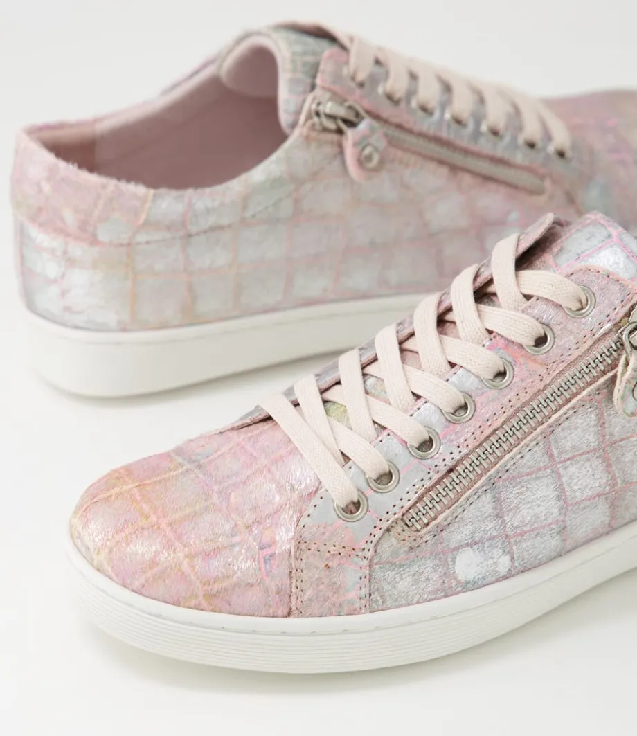 Donat Light Pink Iridescent Pony Sneakers