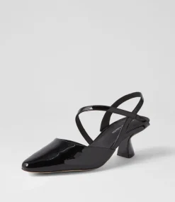 Dovie Black Patent Leather Heels