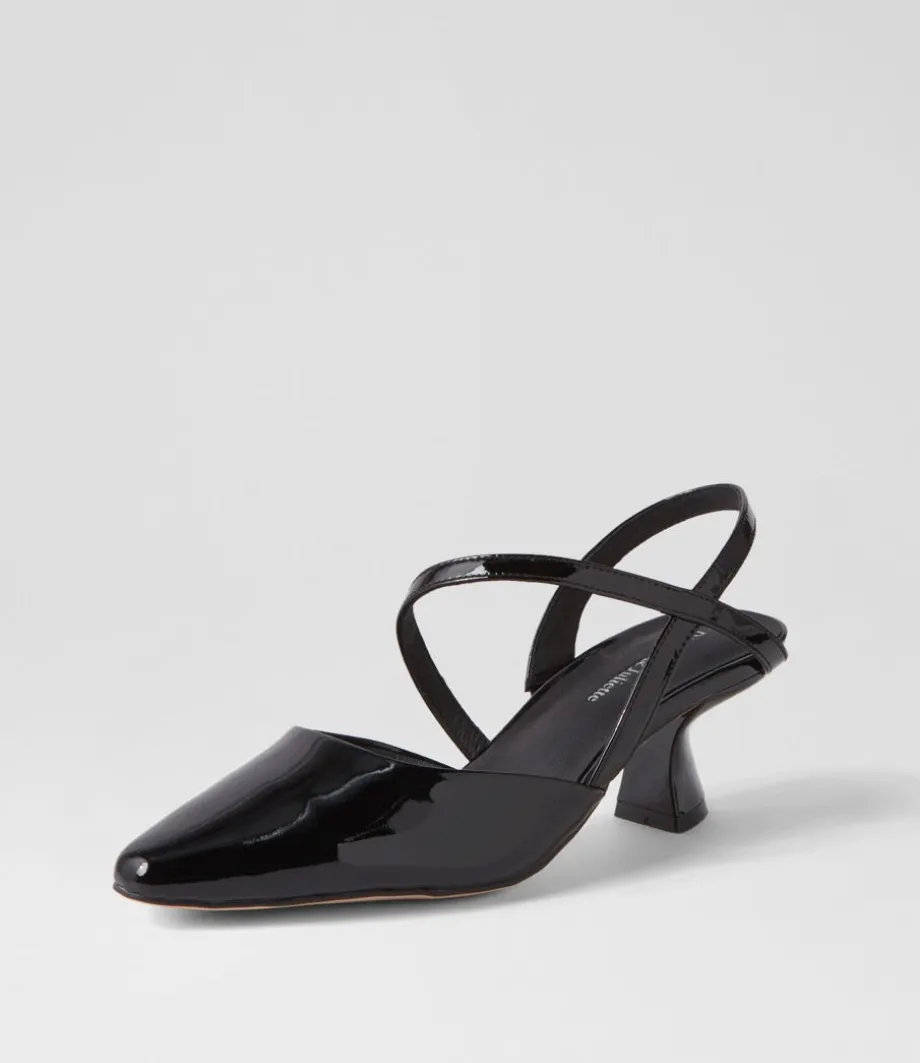 Dovie Black Patent Leather Heels
