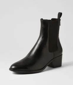 Dowell Black Leather Chelsea Boots