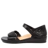 Dusty W Black Leather