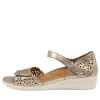 Dusty W Pale Gold Leather
