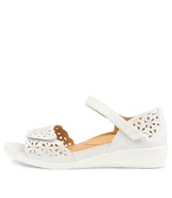 Dusty W White Leather