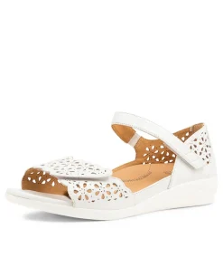 Dusty W White Leather