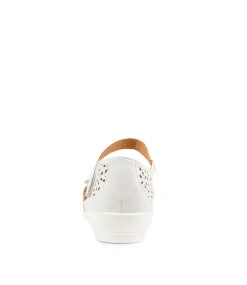 Dusty W White Leather