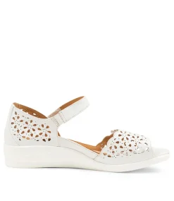 Dusty W White Leather
