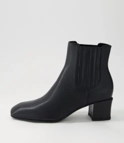 Elsea Black Leather Chelsea Boots