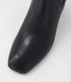 Elsea Black Leather Chelsea Boots