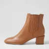 Elsea Tan Leather Chelsea Boots