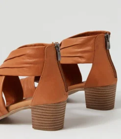Enko Tan Leather Sandals