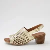 Ennessa Pale Gold Leather Sandals