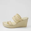 Enrica Gold Vinylite Sandals