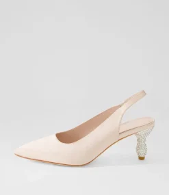 Espen Nude Satin Heels