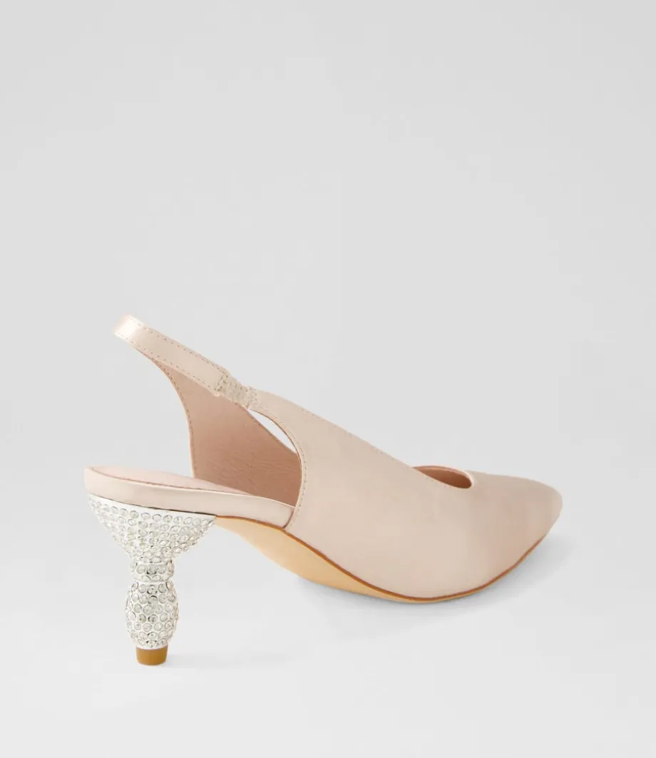 Espen Nude Satin Heels