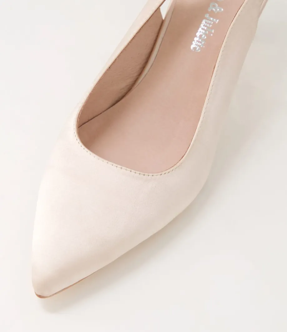Espen Nude Satin Heels