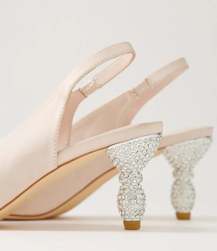 Espen Nude Satin Heels