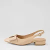 Evenning Nude Patent Leather Flat Shoes