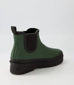 Everlane Olive Black Gumboots