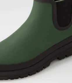 Everlane Olive Black Gumboots