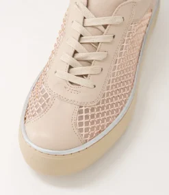 Fabia Nude Jewels Leather Sneakers