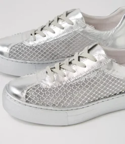 Fabia Silver Jewels Leather Sneakers