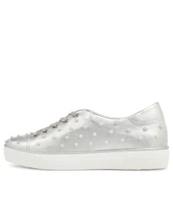 Faif Silver Leather Sneakers