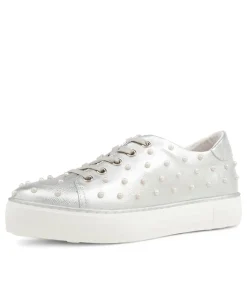 Faif Silver Leather Sneakers