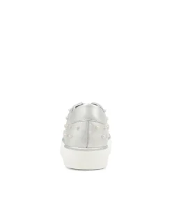 Faif Silver Leather Sneakers