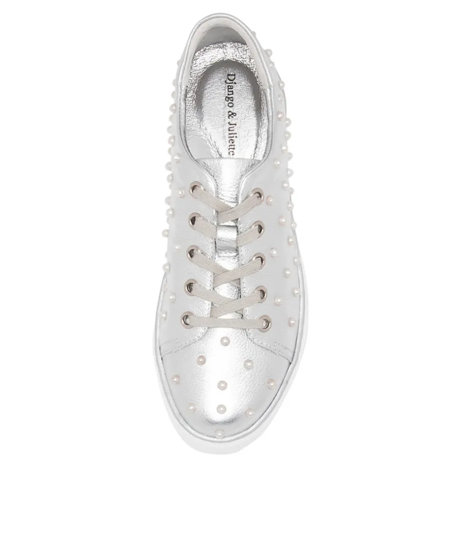 Faif Silver Leather Sneakers