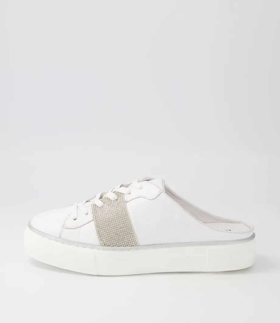 Faimos White Leather Sneakers