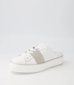 Faimos White Leather Sneakers