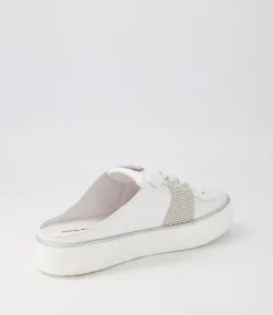 Faimos White Leather Sneakers