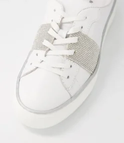 Faimos White Leather Sneakers