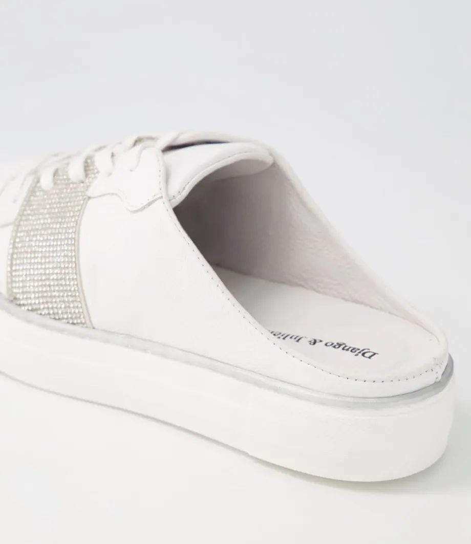 Faimos White Leather Sneakers