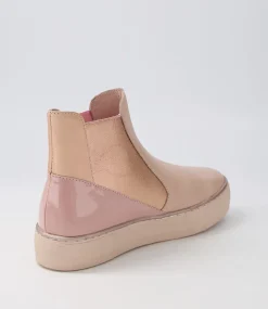 Famelia Cafe Pink Multi Chelsea Boots