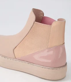 Famelia Cafe Pink Multi Chelsea Boots