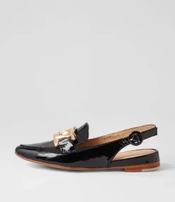 Favilla Black Patent Leather Loafers