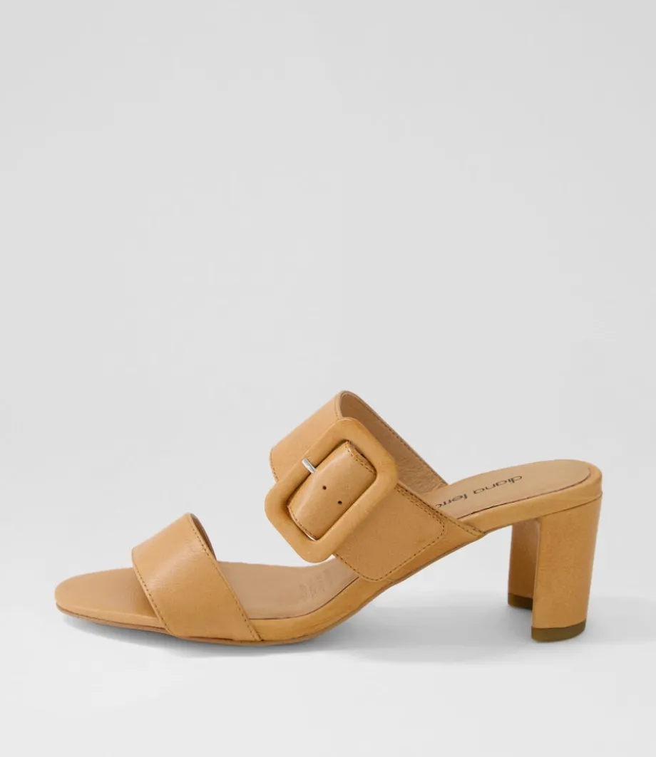Feebies Dark Tan Leather Sandals