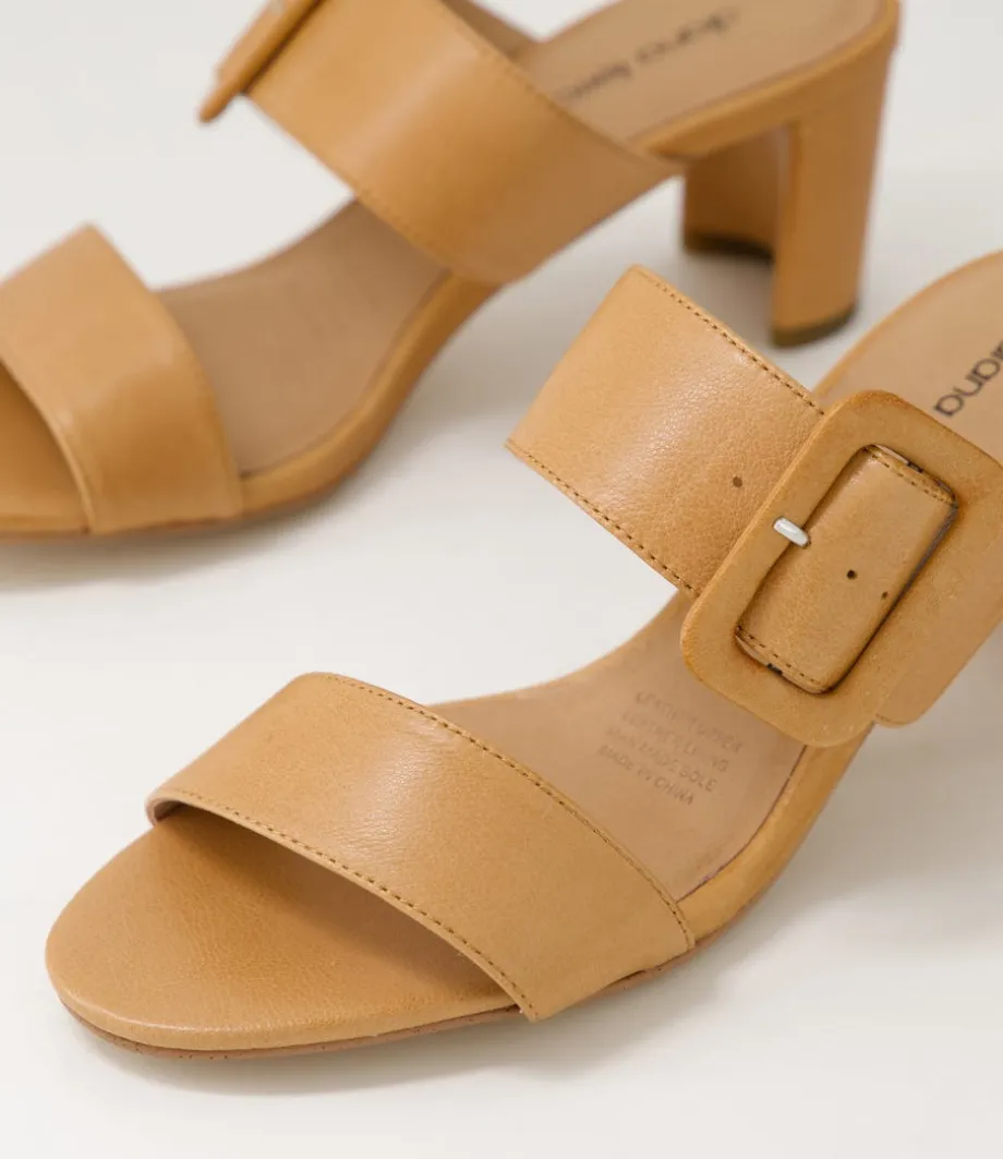 Feebies Dark Tan Leather Sandals