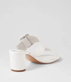 Feebies White Leather Sandals