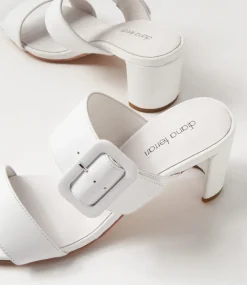 Feebies White Leather Sandals