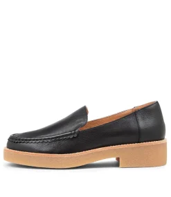 Feight Black Leather Loafers Nh